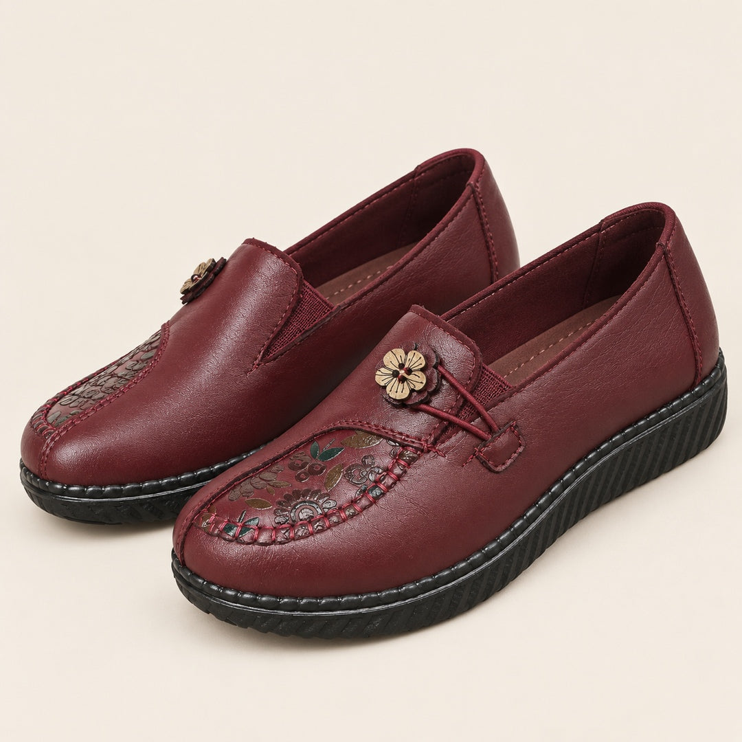Mocasines Clásicos Efecto Piel – Burdeos · 1