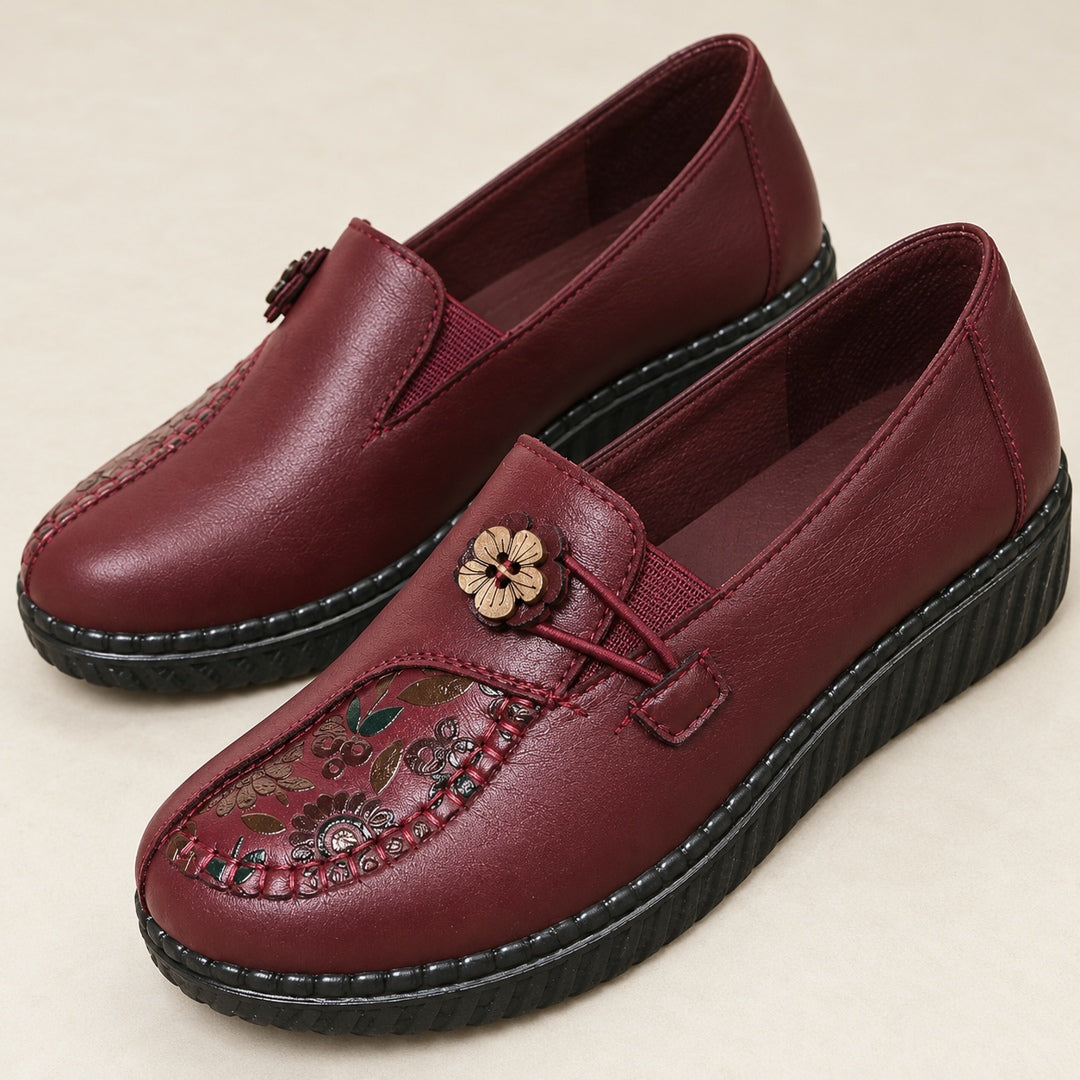 Mocasines Clásicos Efecto Piel – Burdeos · 3