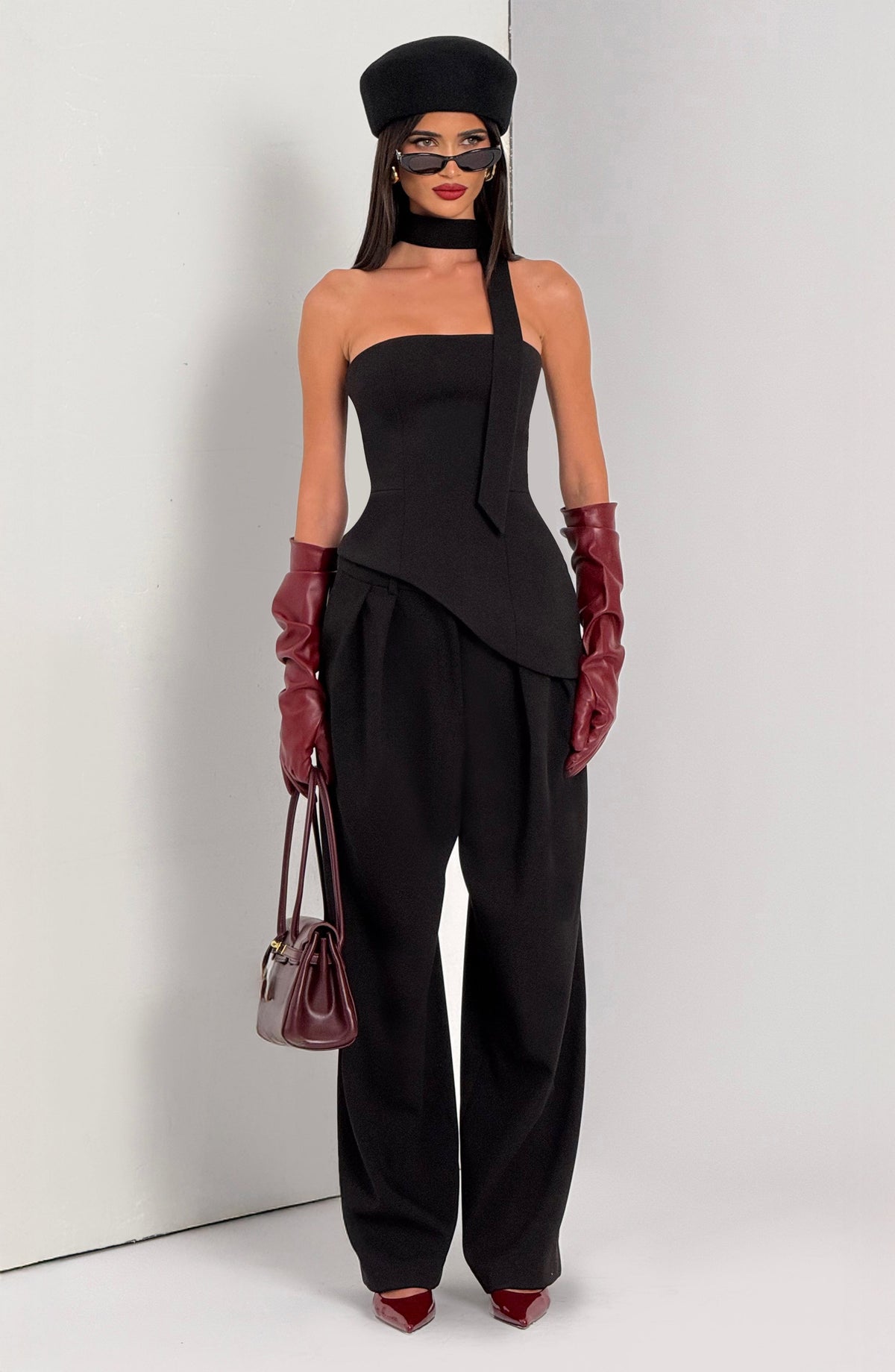 Top Corsé Largo Sloan – Negro