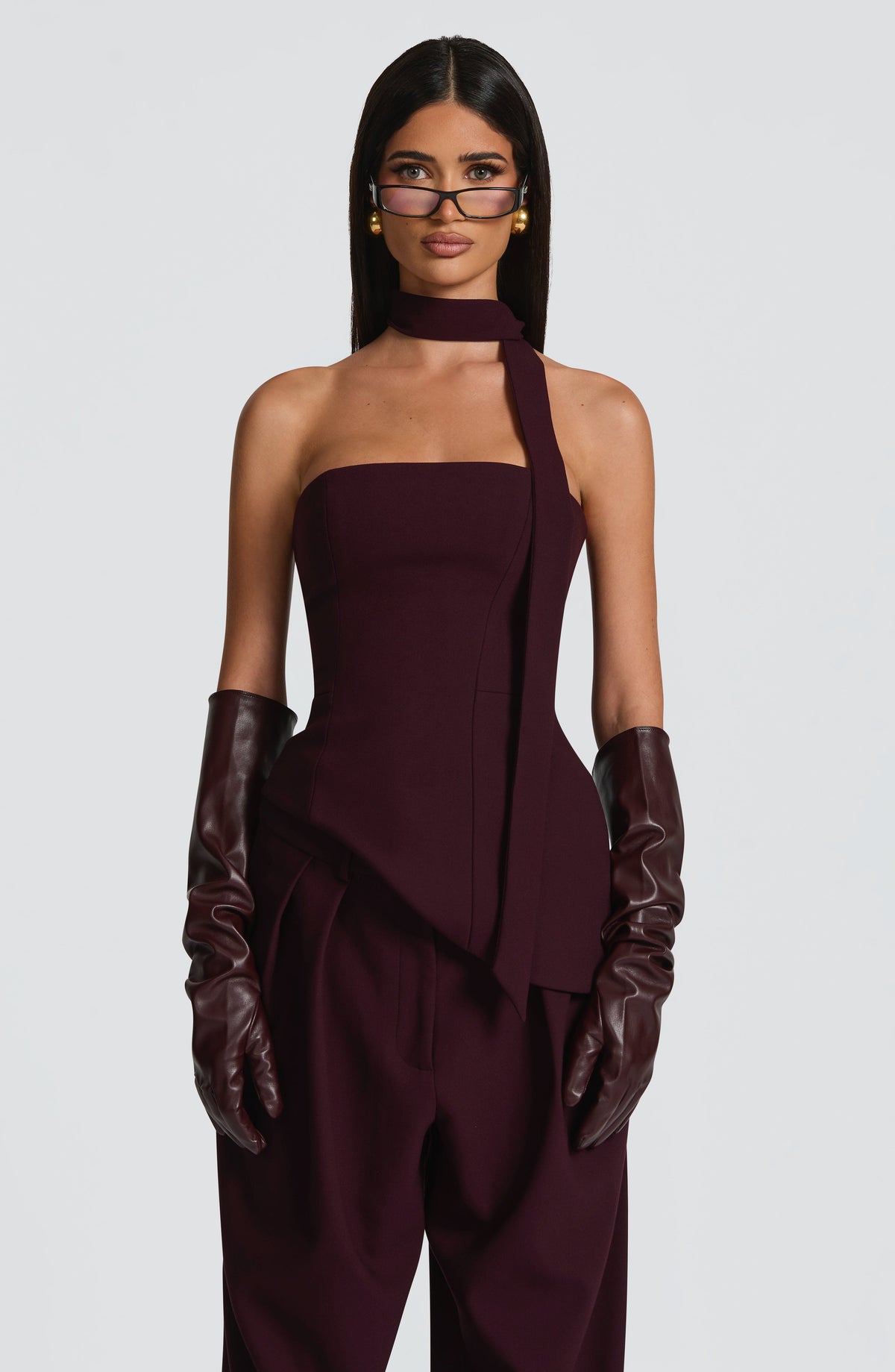 Top Corsé Largo Sloan – Ciruela