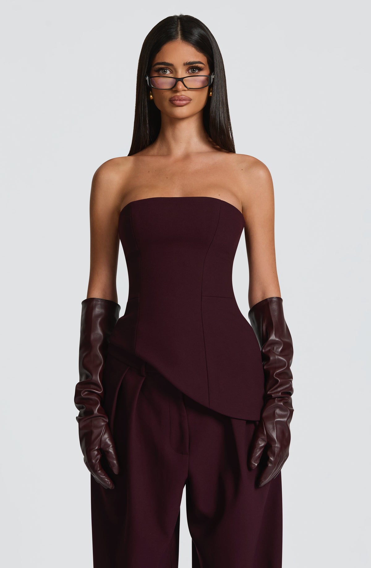 Top Corsé Largo Sloan – Ciruela
