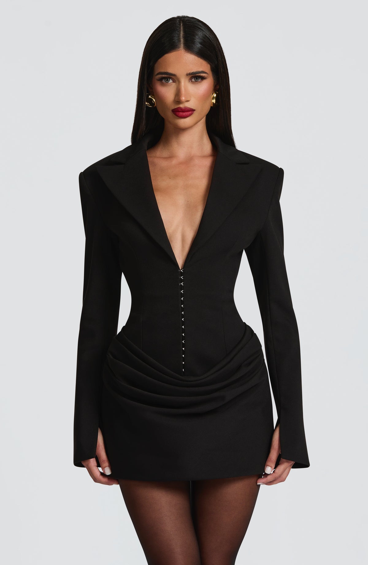 Vestido Blazer Corto Susie – Negro
