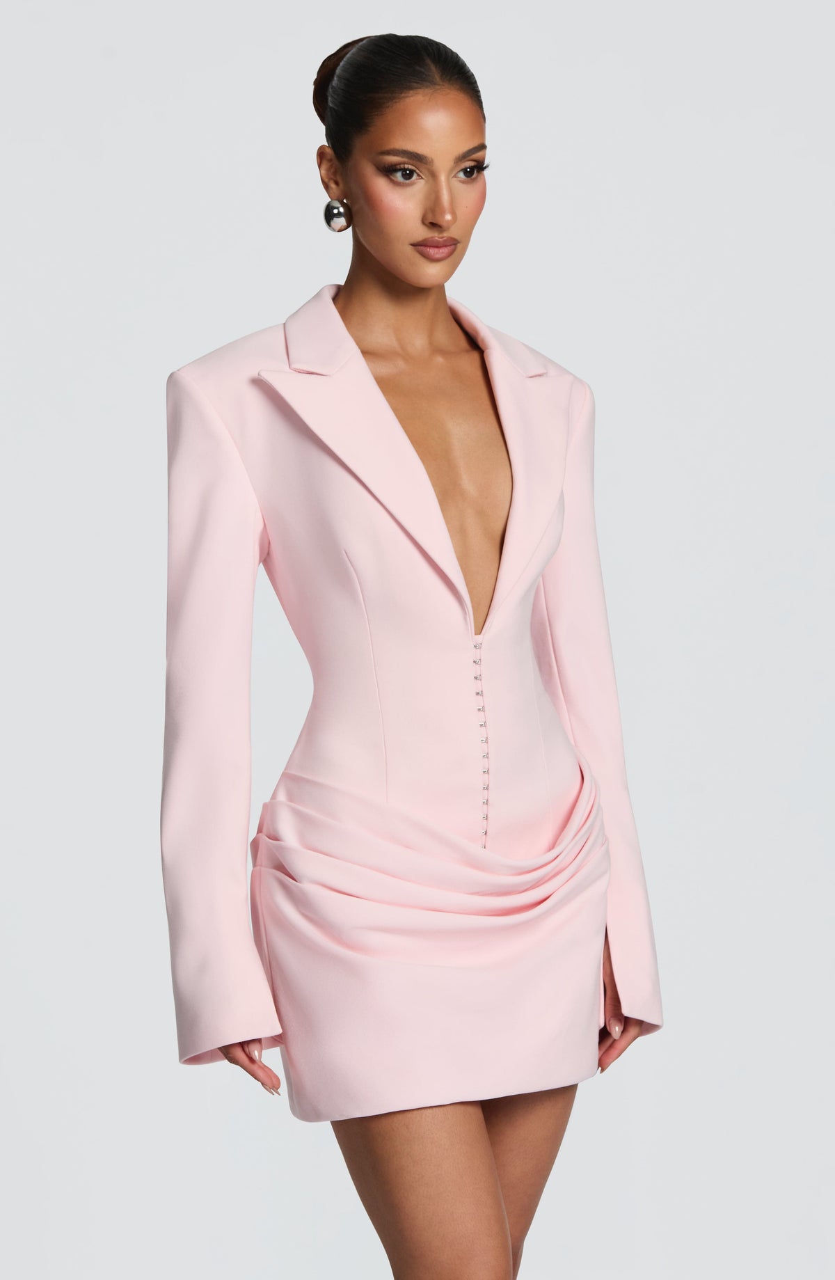 Vestido Blazer Corto Susie – Rosa Empolvado