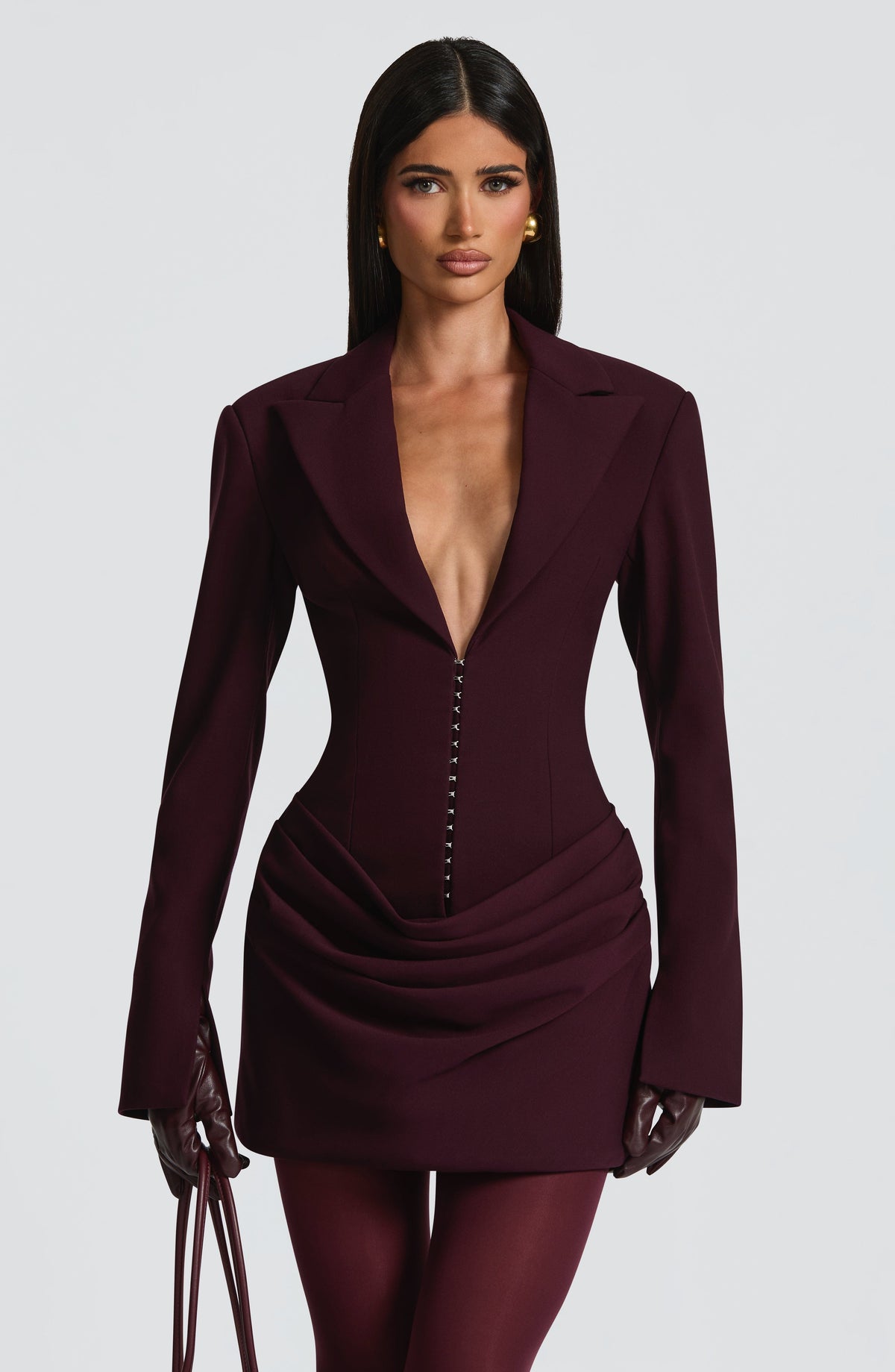 Vestido Blazer Corto Susie – Ciruela