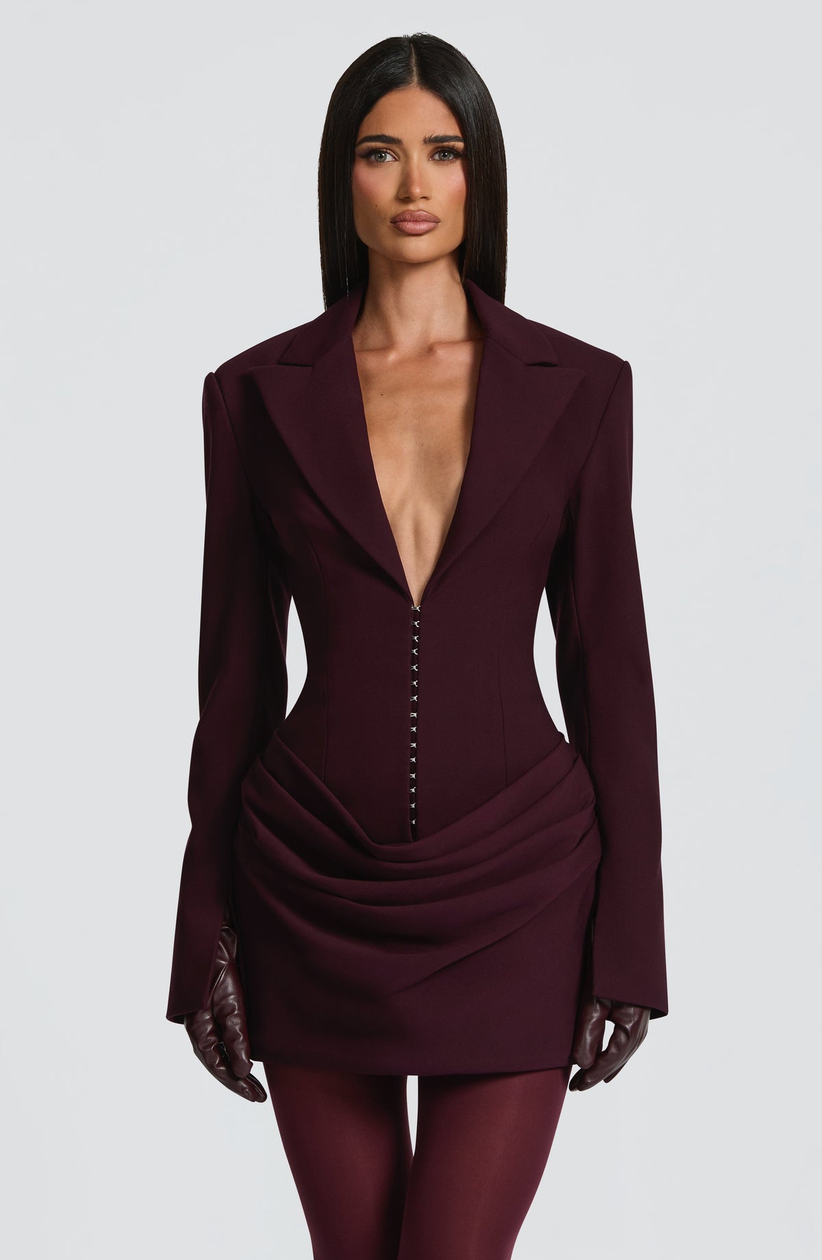 Vestido Blazer Corto Susie – Ciruela