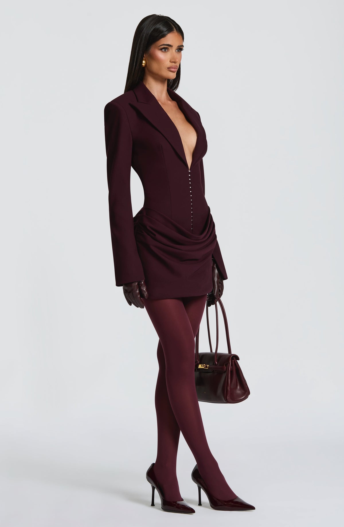 Vestido Blazer Corto Susie – Ciruela