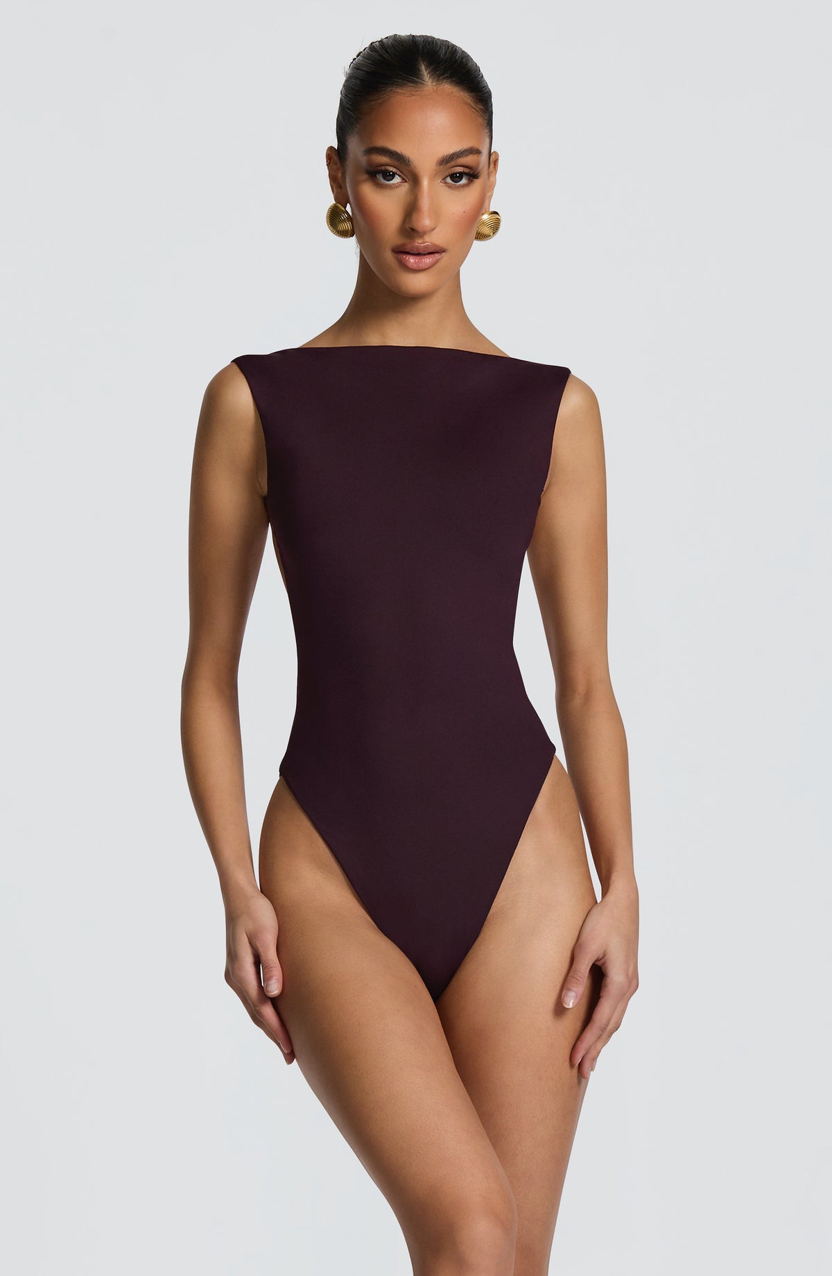 Body Ajustado de Tirantes Tori – Ciruela