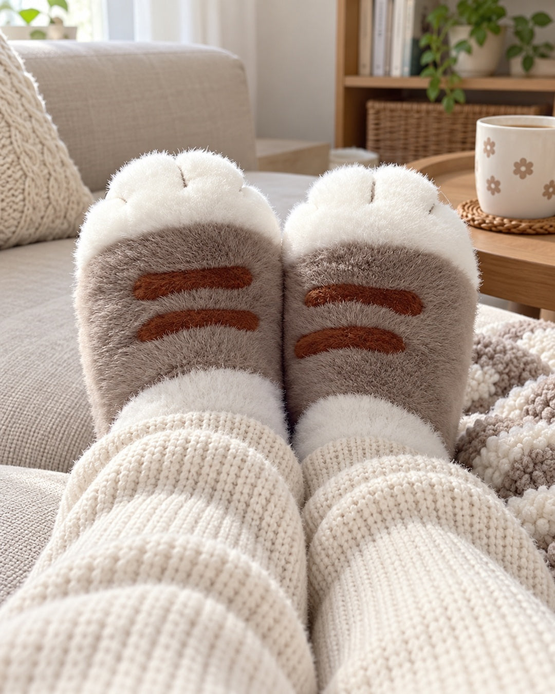 Zapatillas de Casa Patitas – Gris · 2