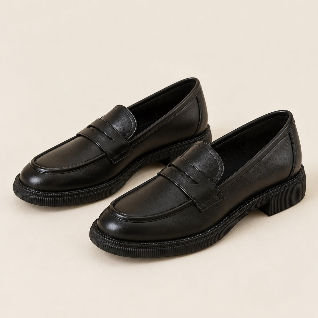 Zapatos Planos de Suela Blanda – Negro · 1