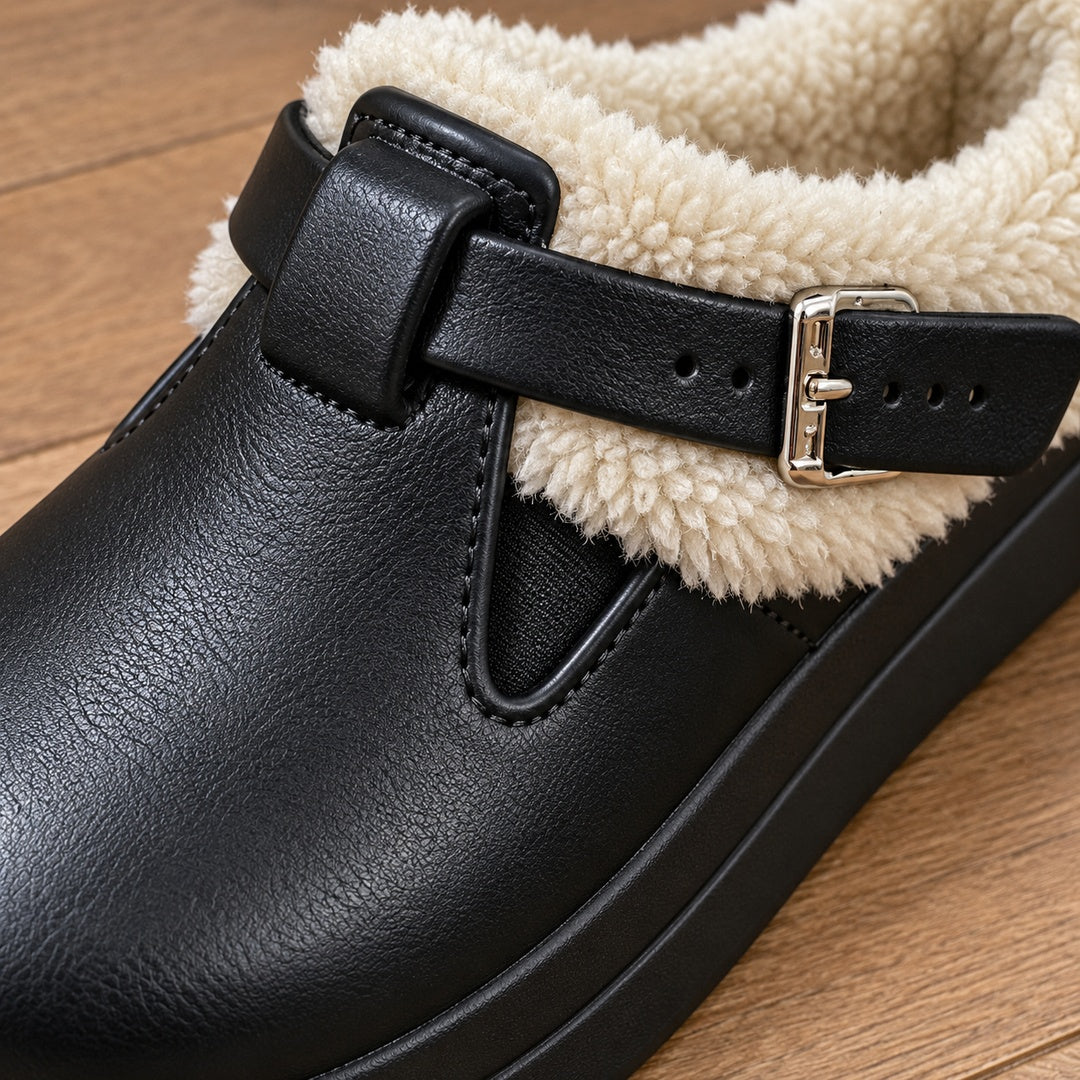 Zuecos Forrados de Pelo – Negro · 3